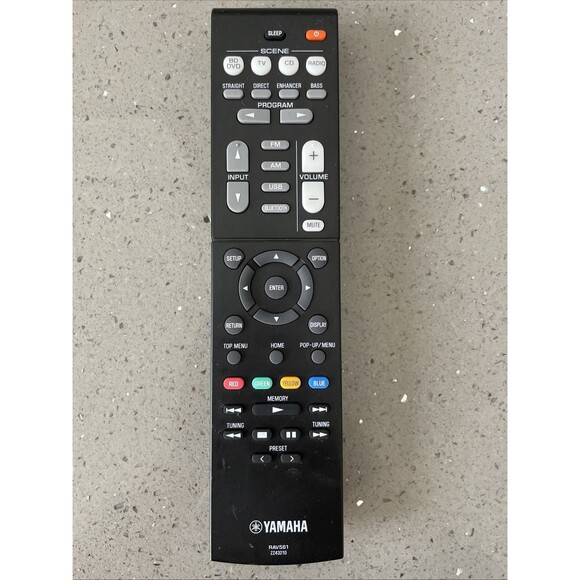 ORIGINAL Yamaha RAV561 ZZ43210 AV Receiver Remote Control Genuine OEM Tested - Picture 1 of 5
